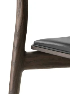 481 Cabin Stol Läder, Mörk Ek / Svart