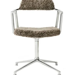 452 Snurrstol, Curly Edition, Fårskinn