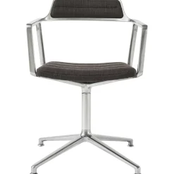 452 Snurrstol Med Fötter, Polerat Aluminium / Tide