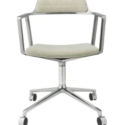 452 Snurrstol Med Hjul, Wavy Off-white