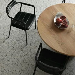 451 Stol Läder, Svart