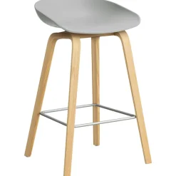 AAS 32 2.0 Barstol 65 cm, Lackad Ek / Concrete Grey