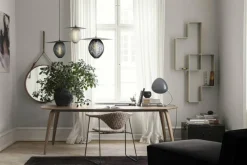 Adnet Väggspegel Cirkulär 70 cm, Brun