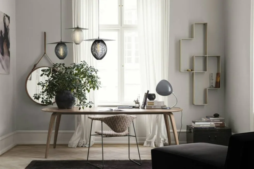 Adnet Väggspegel Cirkulär 70 cm, Brun