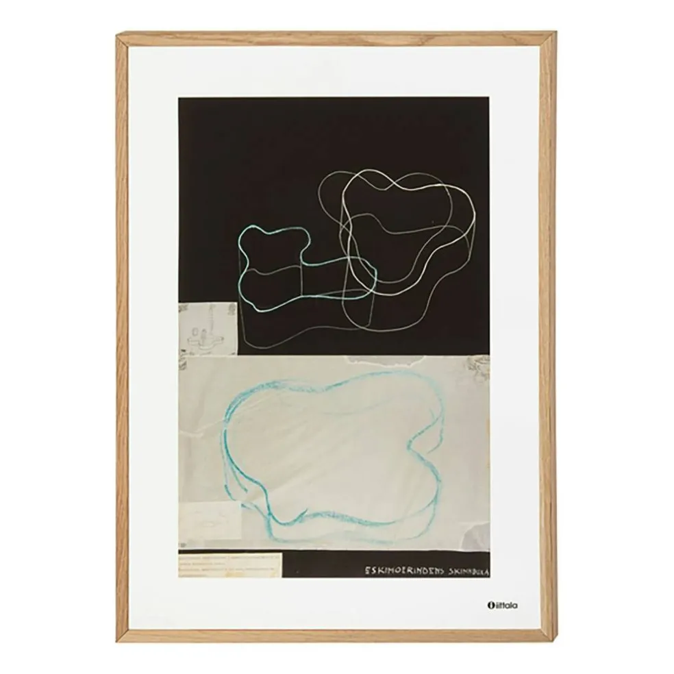 Alvar Aalto Art Poster 50x70 cm, Sketch Black