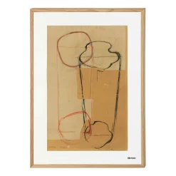 Alvar Aalto Art Poster 50x70 cm, Sketch Brown