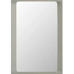 Arced Mirror / 80 X 55 CM / 31.5 X 21.65" - Light Grey