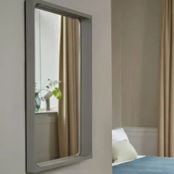 Arced Mirror / 80 X 55 CM / 31.5 X 21.65" - Light Grey