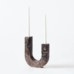 Arco Ljusstake Marmor, Grå