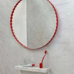 Arcs Spegel Ø60 cm, Röd