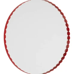 Arcs Spegel Ø60 cm, Röd