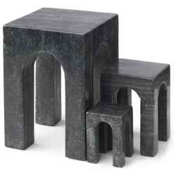 Arkis Bookend Bokstöd 3 Delar, Svart