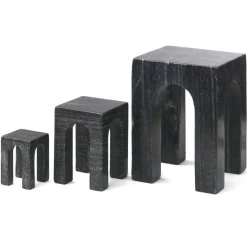 Arkis Bookend Bokstöd 3 Delar, Svart