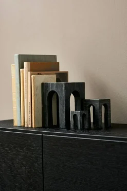 Arkis Bookend Bokstöd 3 Delar, Svart