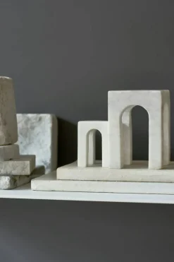 Arkis Bookend Bokstöd 3 Delar, Vit