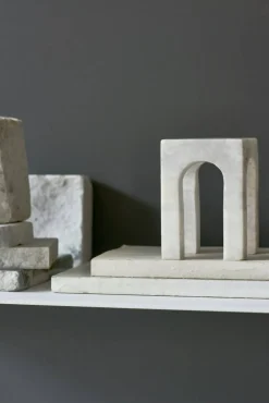 Arkis Bookend Bokstöd 3 Delar, Vit