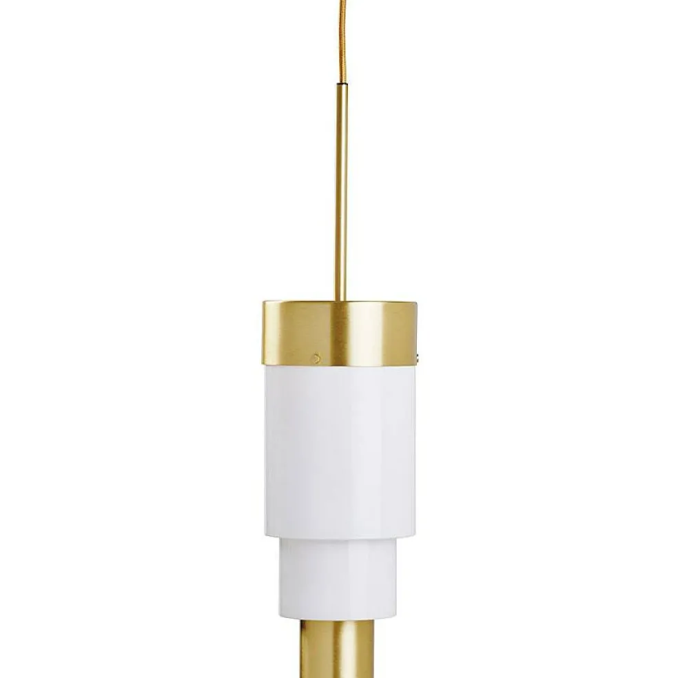 A-spire Pendel, Mässing / Opalvit