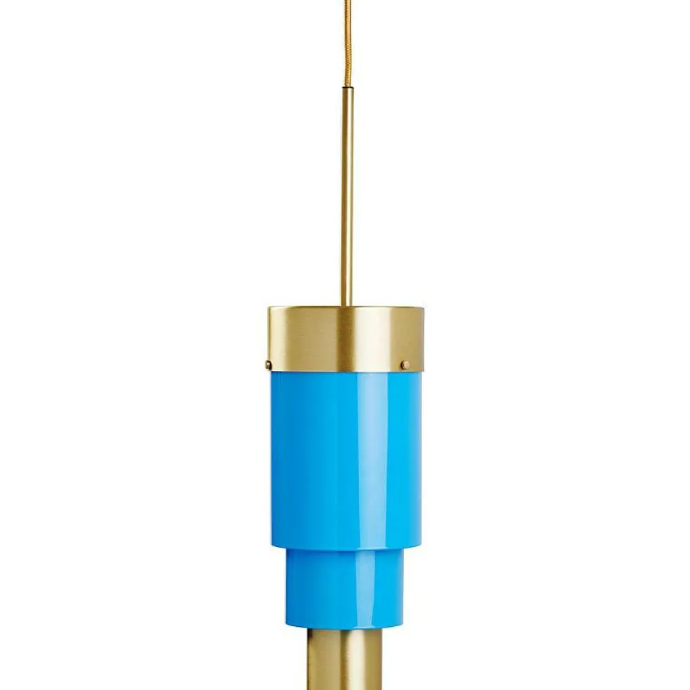 A-spire Pendel, Mässing / Opalblå