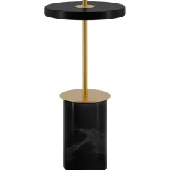 Asteria Move Mini Bordslampa Portabel, Svart Marmor