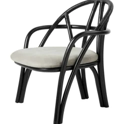 Bistra Loungefåtölj, Ebony / Fustagno 001