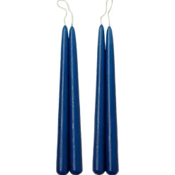 Blossom Ljus 4-pack, Cobalt Blue