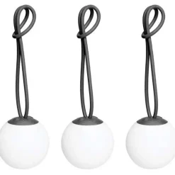 Bolleke Mini Bordslampa Portabel 3-pack, Antracit