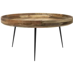 Bowl Soffbord Naturlackerat Mangoträ, 75 cm
