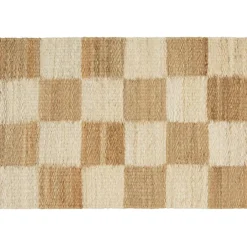 Chess Dörrmatta 60x90 cm, Natural Jute / Off-white