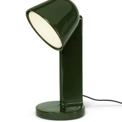 Céramique Down Bordslampa, Mossgrön