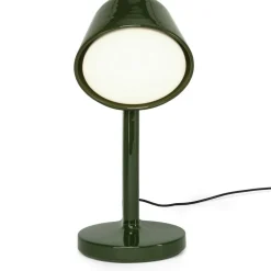 Céramique Down Bordslampa, Mossgrön
