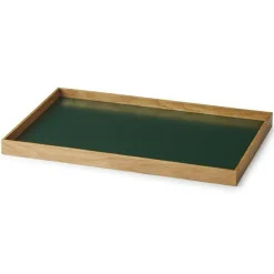 Frame Bricka Medium Ek/Grön