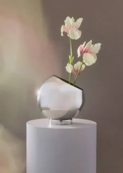 Globe Blomkruka Ø37 cm, Silver