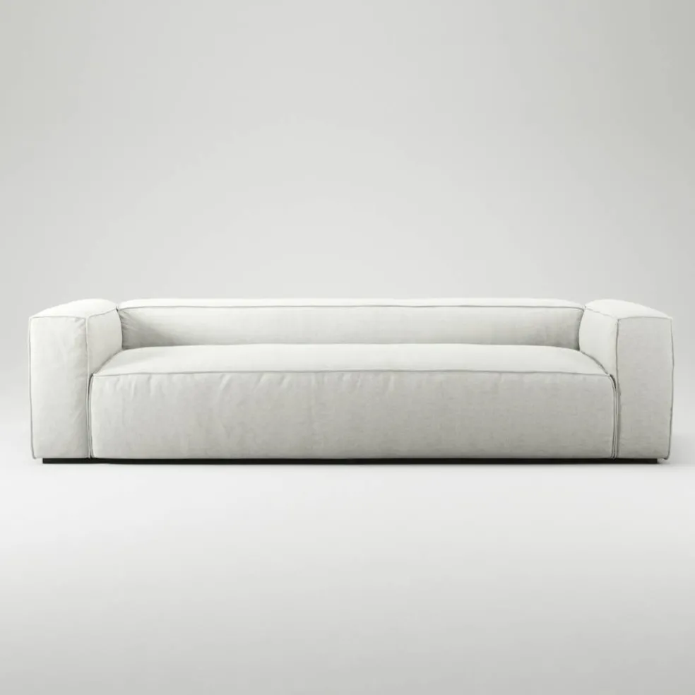 Grand 3-Sitssoffa Minetyg, Moon White