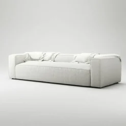 Grand 3-Sitssoffa Minetyg, Moon White