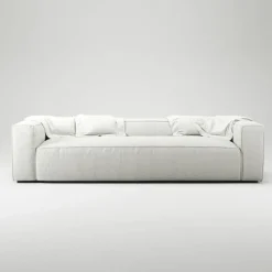 Grand 3-Sitssoffa Minetyg, Moon White
