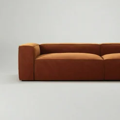 Grand 4-Sitssoffa Sammet, Copper Glow