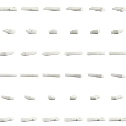 Grand 5-Sitssoffa schäslong Höger Bouclétyg, Steam White