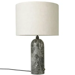Gravity Bordslampa Stor, Grå Marmor / Canvas