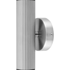 Hubble up/down Vägglampa, Borstat Stål
