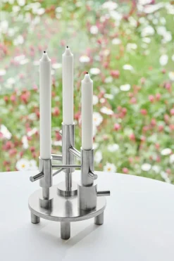 Jaime Hayon Candleholder Ljushållare L H:20 cm, Rostfritt Stål