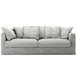 Klädsel Till Le Grand Air 3-sitssoffa Linne, Ash Stripe