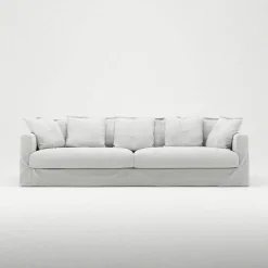 Le Grand Air 4-Sitssoffa Bomull, Vit
