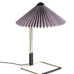 Matin Bordslampa 300 mm, Polerad Mässing / Lavender