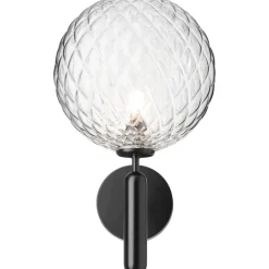 Miira Vägglampa Utomhus, Svart / Klar