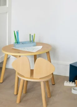 Mouse Barnstol (2-5 år), Mattlackerad Ek