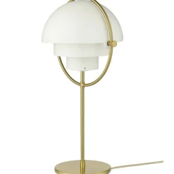 Multi-Lite Bordslampa, Brass / Vit