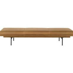 Outline Daybed / Black Base - Refine Leather Cognac/Black