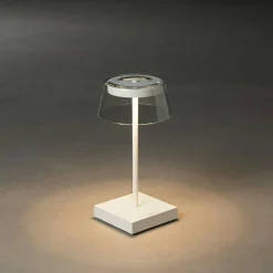 Scilla Bordslampa Portabel, Vit