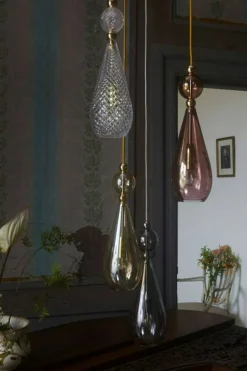 Smykke Taklampa Ø12,5 cm, Golden Smoke