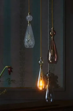 Smykke Taklampa Ø12,5 cm, Golden Smoke